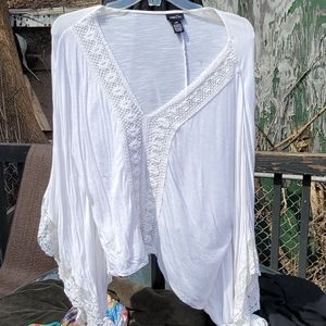Women's boho bowed sleeve top